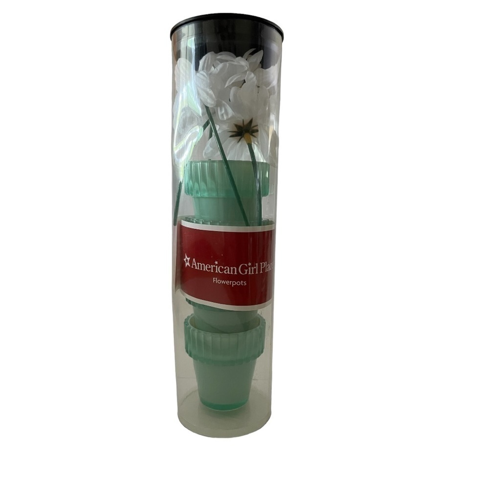 American Girl Flowerpot Dessert Cups | Jadite Color | Set of 4
